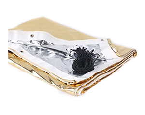 Golden/Silver Cloth 2 in one – 3,6×3,6m (12’x12’)