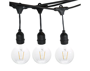 String light set LED filament bulbs – 10m with 10bulbs, 2650K