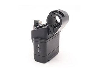 Sony XLR-H1 Handle Unit – top handle with dual XLR/TRS inputs, 4-channel audio, and mounting points for FX3, FX30, and FX2 cinema cameras.
