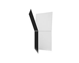 V-Flat Foldable V-Flat 2.0 Black:White (101,6 cm x 203,2 cm)