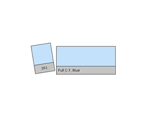 Lee Filter Roll 201 Full C.T. Blue (122 x 762cm)