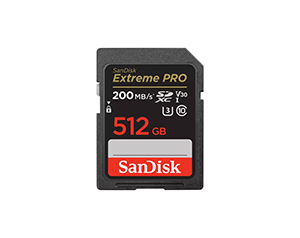 Sandisk SDXC Extreme Pro (V30 - 200MB:s) 512GB